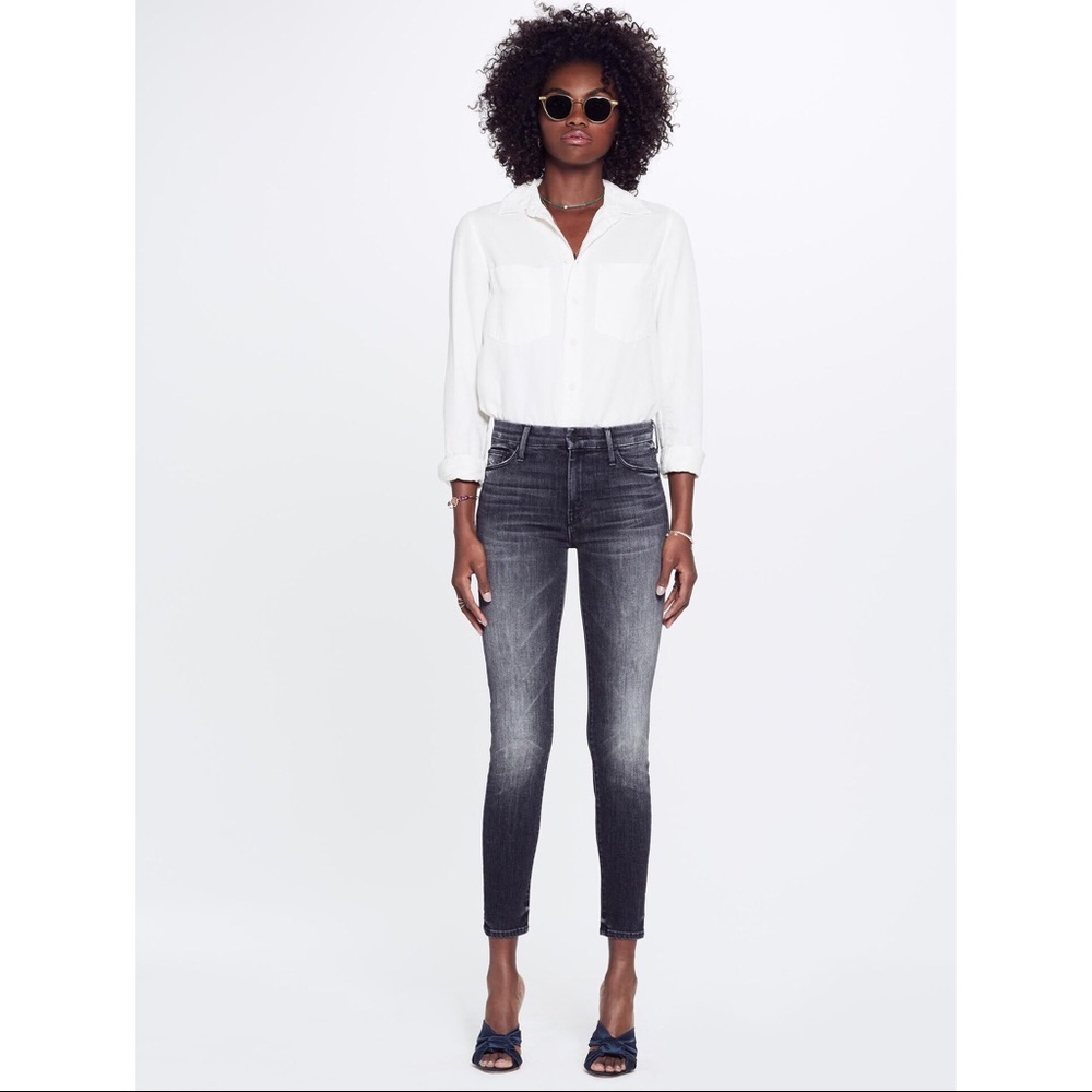 Mother High Waisted Looker Ankle Jeans